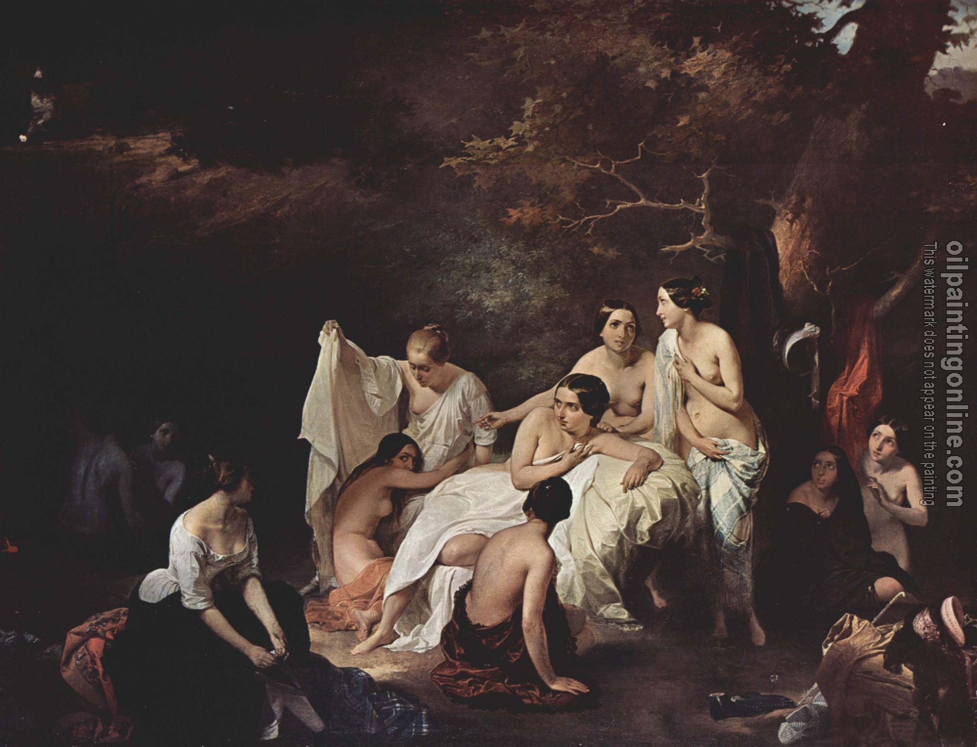 Francesco Hayez - Bath of the Nymphs